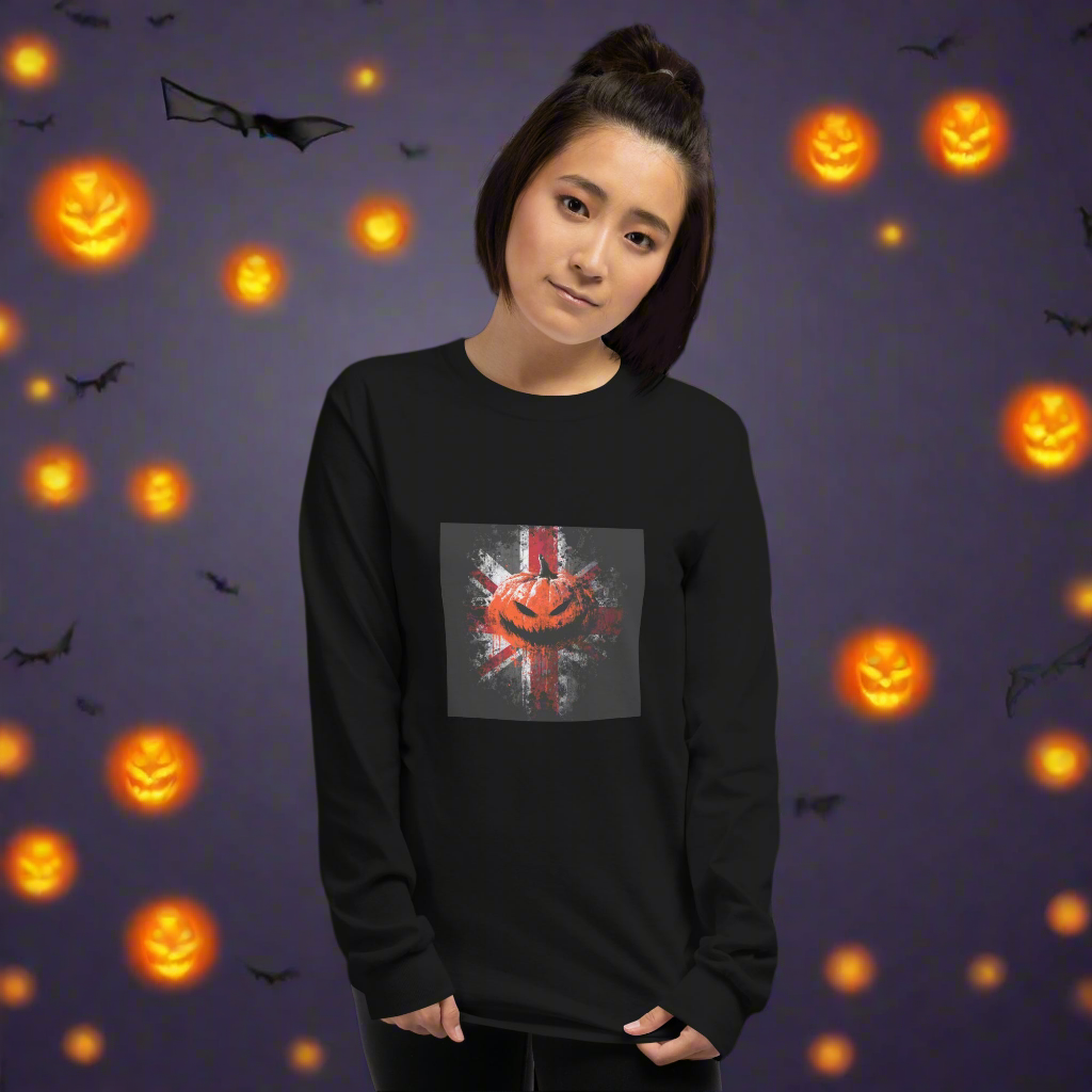 “Union Jack-o’-Lantern” Long Sleeve T-Shirt